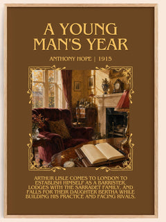 A Young Man'S Year Minimalist Book Poster by Anthony Hope – image 1