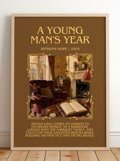 A Young Man'S Year Minimalist Book Poster by Anthony Hope – image 2