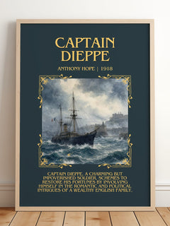 Captain Dieppe Minimalist Book Poster by Anthony Hope – image 2