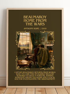 Beaumaroy Home From The Wars Minimalist Book Poster by Anthony Hope – image 2