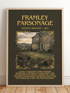 Framley Parsonage Minimalist Book Poster by Anthony Trollope – image 2