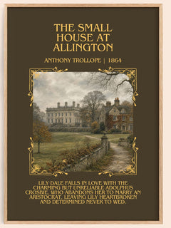Small House At Allington Minimalist Book Poster by Anthony Trollope – image 1