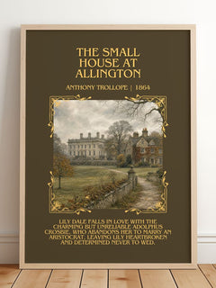Small House At Allington Minimalist Book Poster by Anthony Trollope – image 2