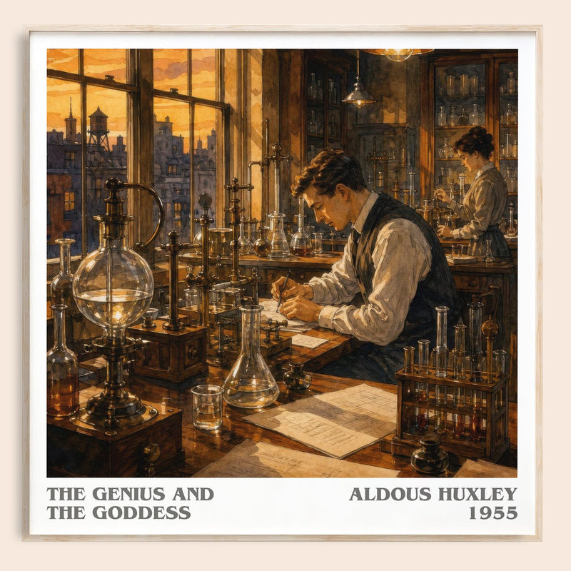 The Genius And The Goddess Literary Art Print by Aldous Huxley