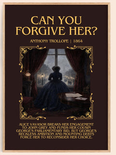 Can You Forgive Her? Minimalist Book Poster by Anthony Trollope – image 1