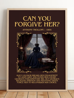 Can You Forgive Her? Minimalist Book Poster by Anthony Trollope – image 2