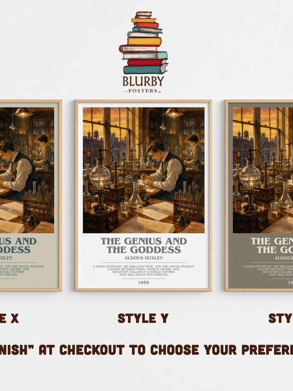 The Genius And The Goddess Bookish Wall Art by Aldous Huxley