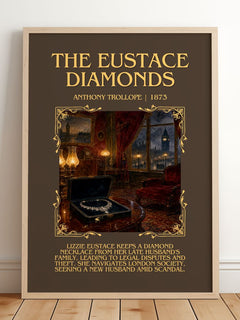 The Eustace Diamonds Minimalist Book Poster by Anthony Trollope – image 2