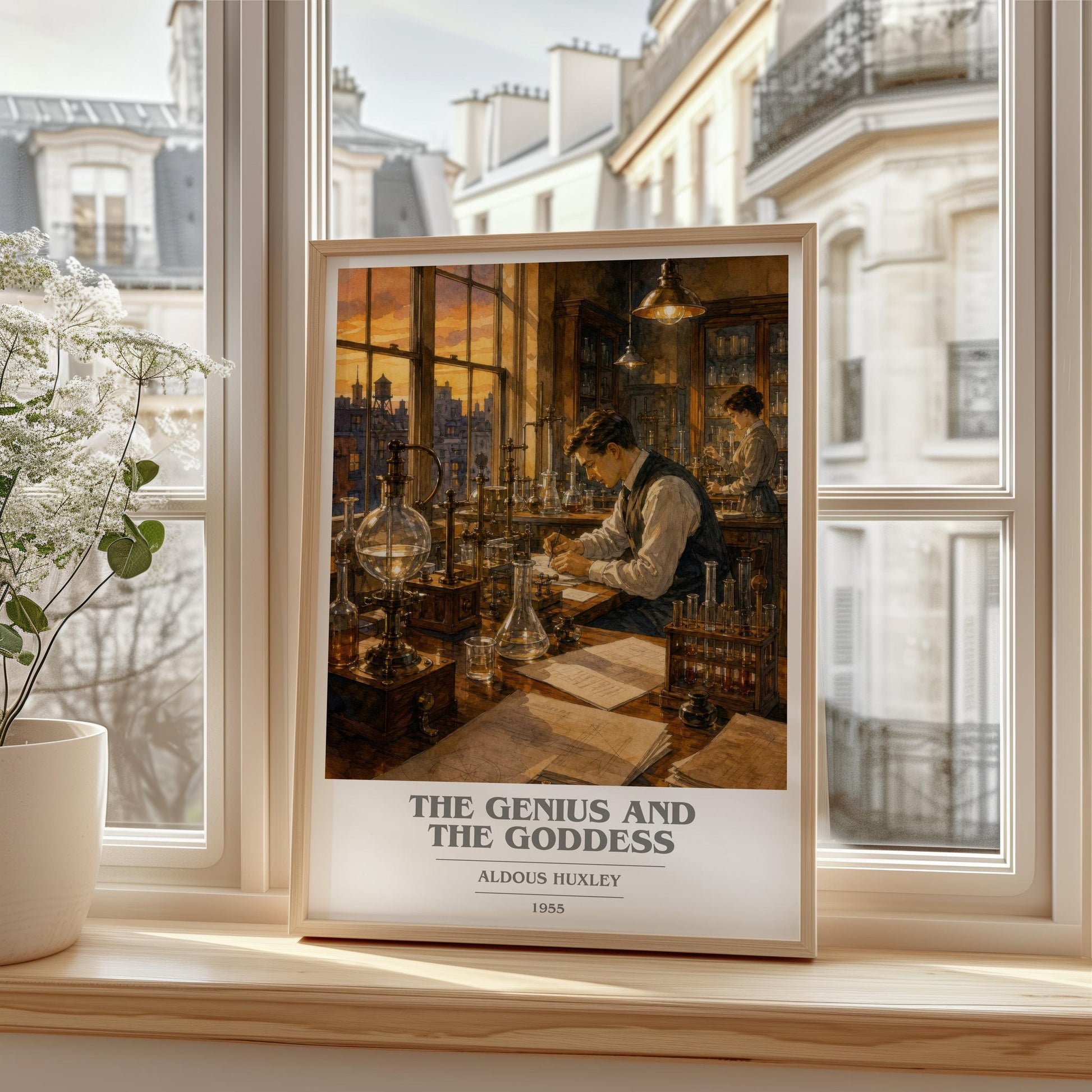The Genius And The Goddess Book Cover Poster by Aldous Huxley
