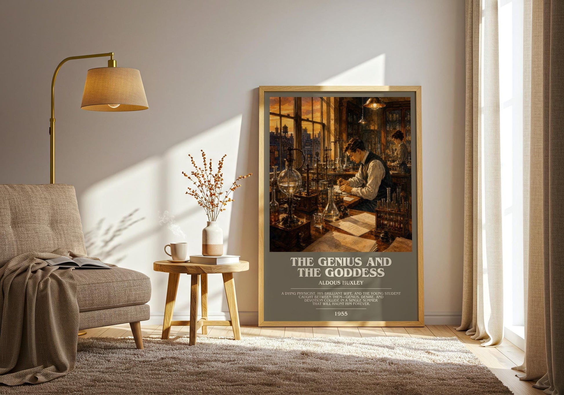 The Genius And The Goddess Bookish Wall Art by Aldous Huxley