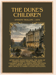 The Duke'S Children Minimalist Book Poster by Anthony Trollope – image 1