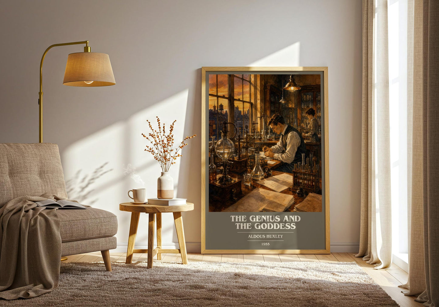 The Genius And The Goddess Book Cover Poster by Aldous Huxley