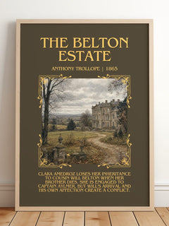 The Belton Estate Minimalist Book Poster by Anthony Trollope – image 2
