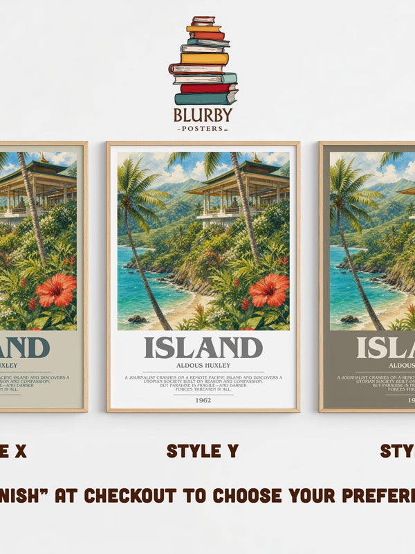 Island Bookish Wall Art by Aldous Huxley