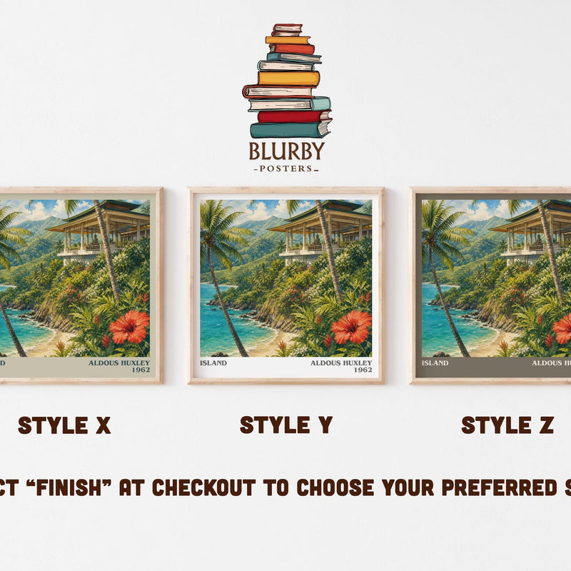 Island Literary Art Print by Aldous Huxley