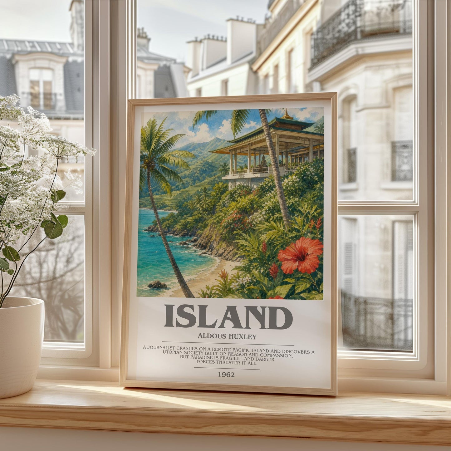 Island Bookish Wall Art by Aldous Huxley
