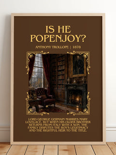Is He Popenjoy? Minimalist Book Poster by Anthony Trollope – image 2