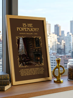 Is He Popenjoy? Minimalist Book Poster by Anthony Trollope – image 3