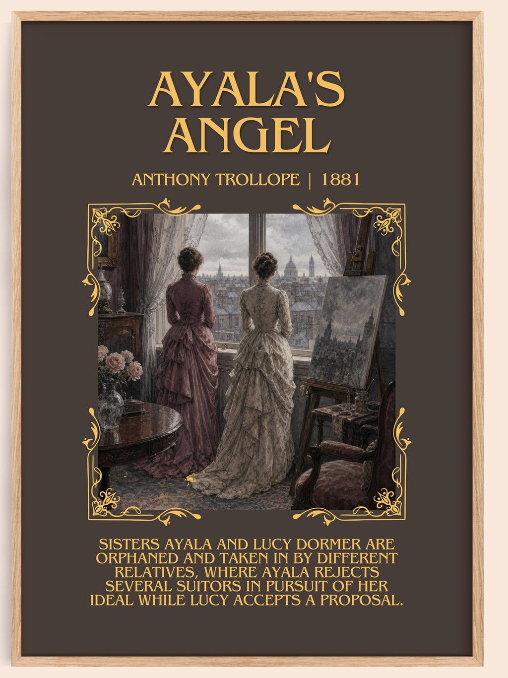 Ayala'S Angel Minimalist Book Poster by Anthony Trollope – book poster