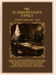 Mr. Scarborough'S Family Minimalist Book Poster by Anthony Trollope – image 1
