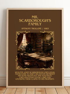 Mr. Scarborough'S Family Minimalist Book Poster by Anthony Trollope – image 2