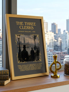 The Three Clerks Minimalist Book Poster by Anthony Trollope – image 3