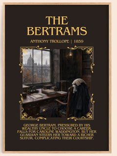 The Bertrams Minimalist Book Poster by Anthony Trollope – image 1