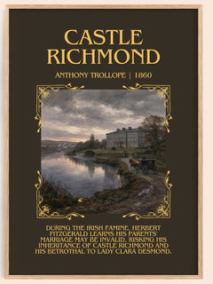 Castle Richmond Minimalist Book Poster by Anthony Trollope – image 1
