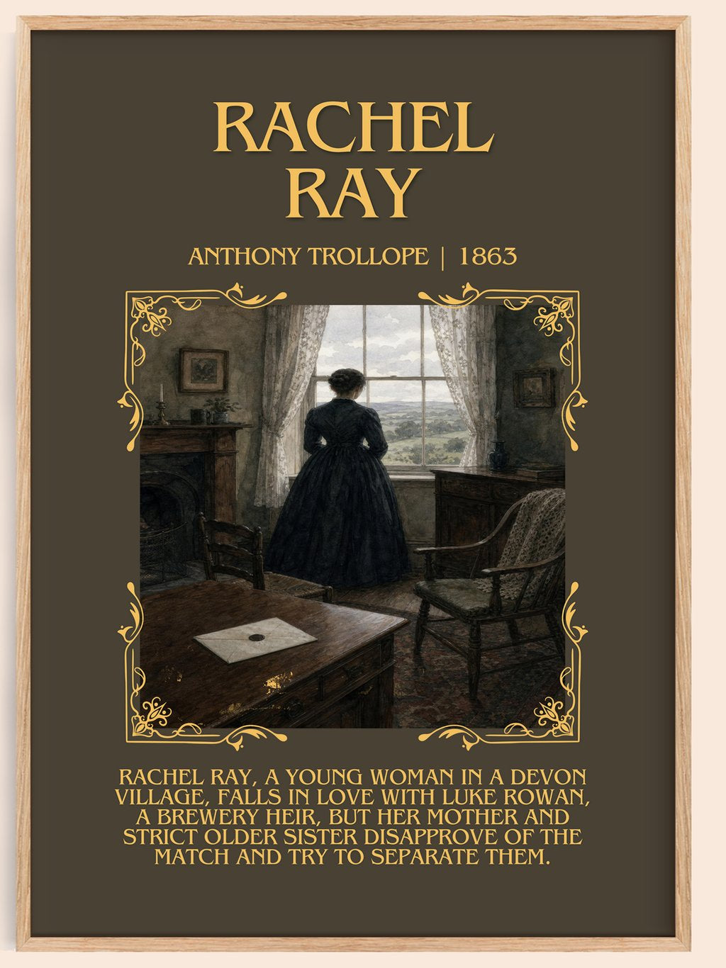 Rachel Ray Minimalist Book Poster by Anthony Trollope – book poster