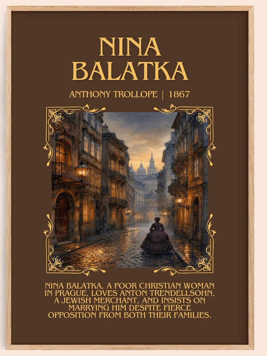 Nina Balatka Minimalist Book Poster by Anthony Trollope – book poster