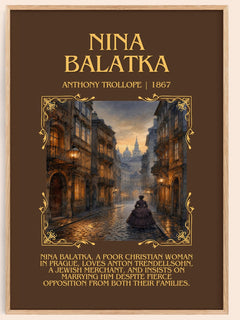 Nina Balatka Minimalist Book Poster by Anthony Trollope – image 1