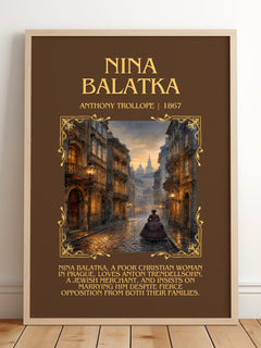 Nina Balatka Minimalist Book Poster by Anthony Trollope – image 2