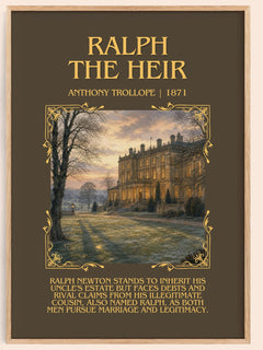 Ralph The Heir Minimalist Book Poster by Anthony Trollope – image 1