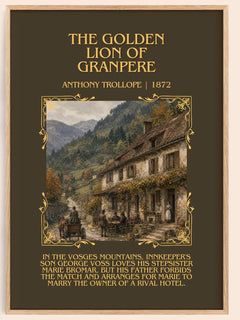 The Golden Lion Of Granpere Minimalist Book Poster by Anthony Trollope – image 1