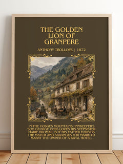 The Golden Lion Of Granpere Minimalist Book Poster by Anthony Trollope – image 2