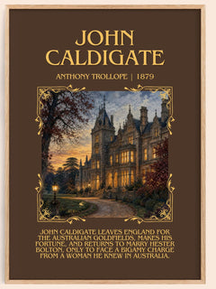 John Caldigate Minimalist Book Poster by Anthony Trollope – image 1