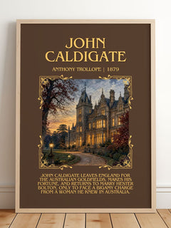 John Caldigate Minimalist Book Poster by Anthony Trollope – image 2