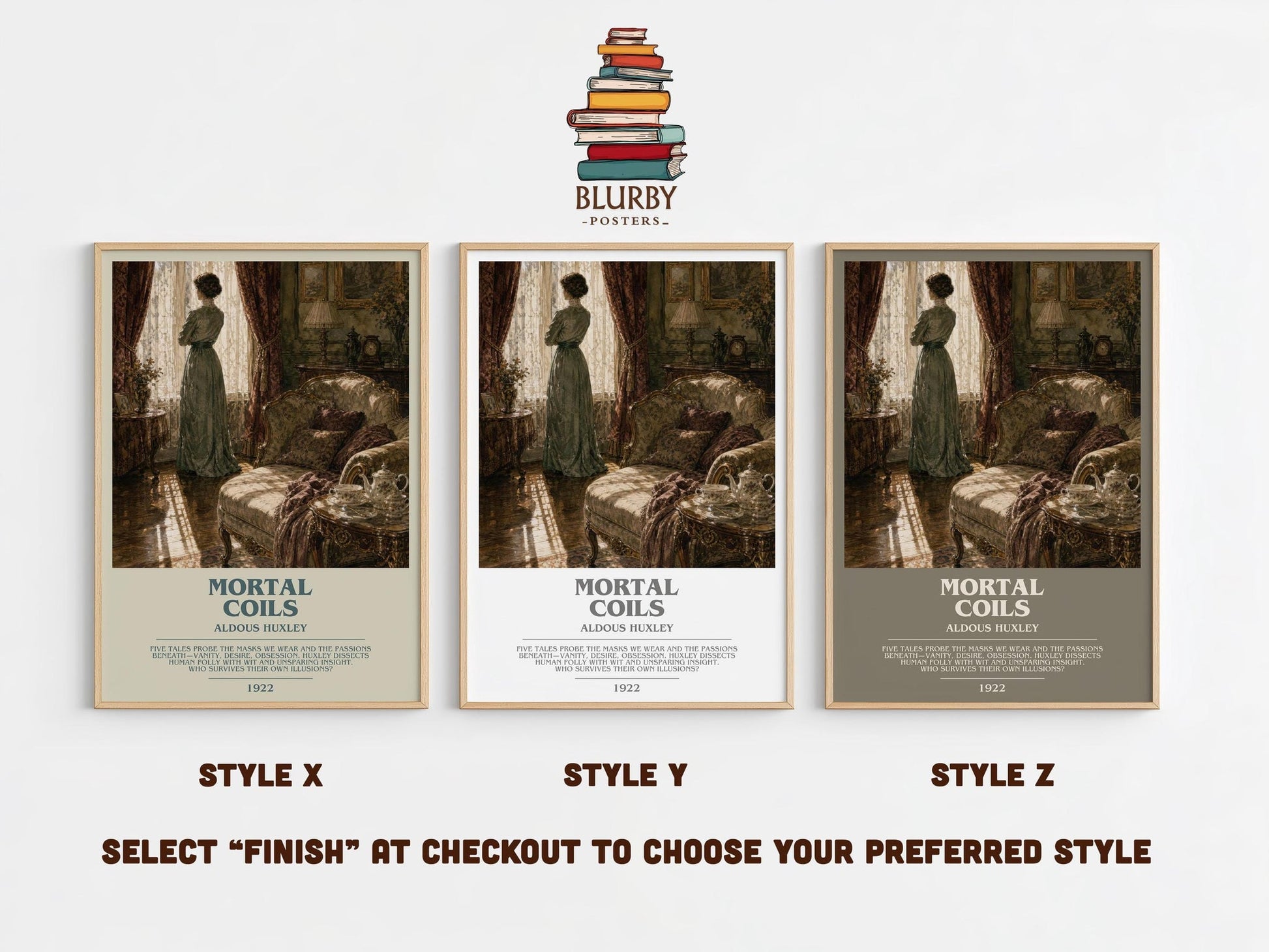 Mortal Coils Bookish Wall Art by Aldous Huxley