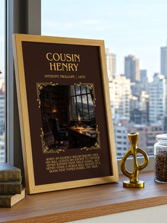 Cousin Henry Minimalist Book Poster by Anthony Trollope – image 3