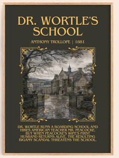 Dr. Wortle'S School Minimalist Book Poster by Anthony Trollope – image 1
