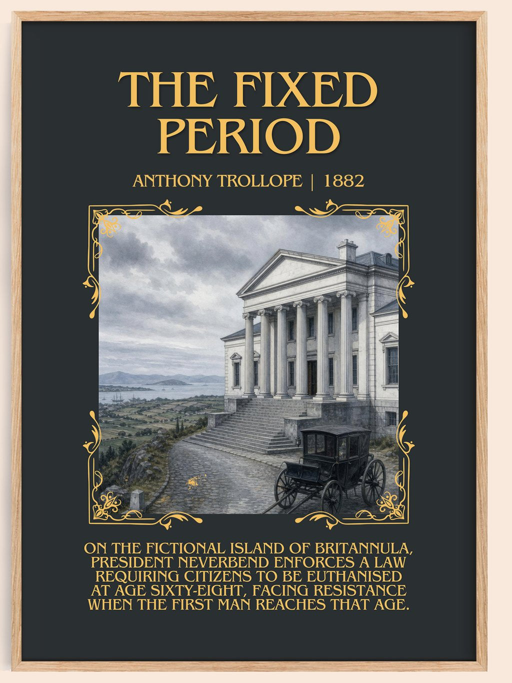 The Fixed Period Minimalist Book Poster by Anthony Trollope – book poster