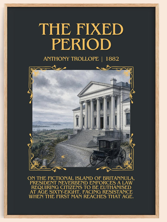 The Fixed Period Minimalist Book Poster by Anthony Trollope