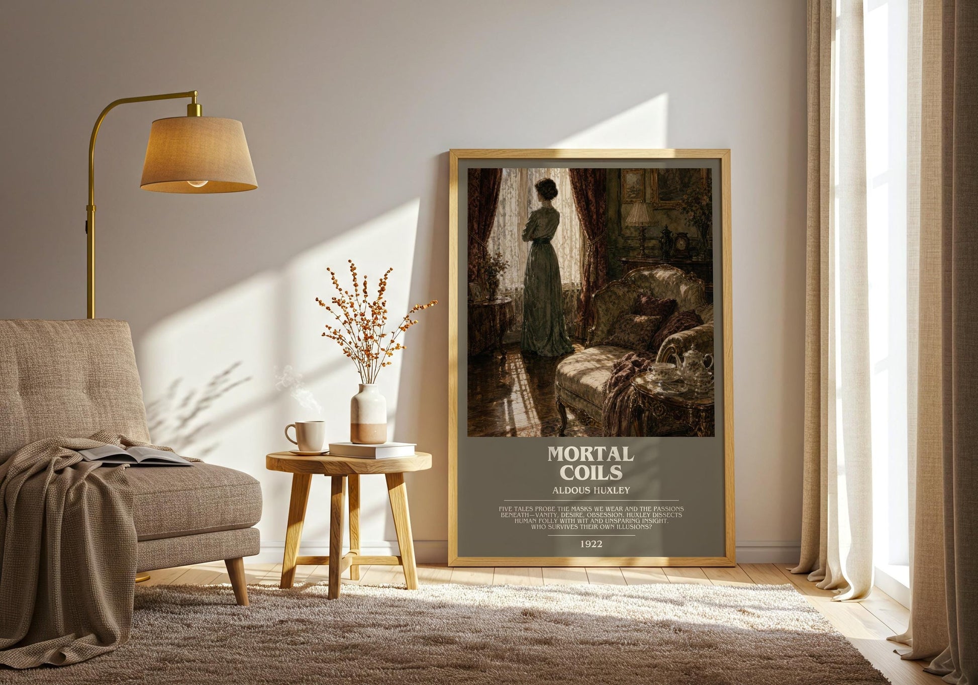 Mortal Coils Bookish Wall Art by Aldous Huxley