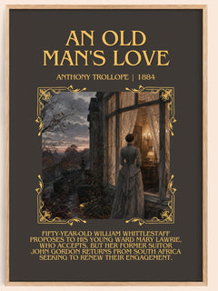 An Old Man'S Love Minimalist Book Poster by Anthony Trollope – image 1