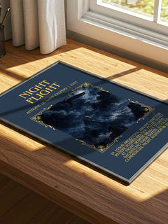 Night Flight Minimalist Book Poster by Antoine De Saint-Exupery – image 4