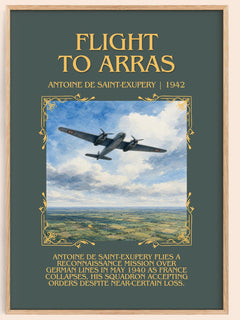 Flight To Arras Minimalist Book Poster by Antoine De Saint-Exupery – image 1