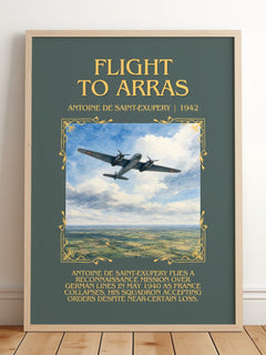 Flight To Arras Minimalist Book Poster by Antoine De Saint-Exupery – image 2