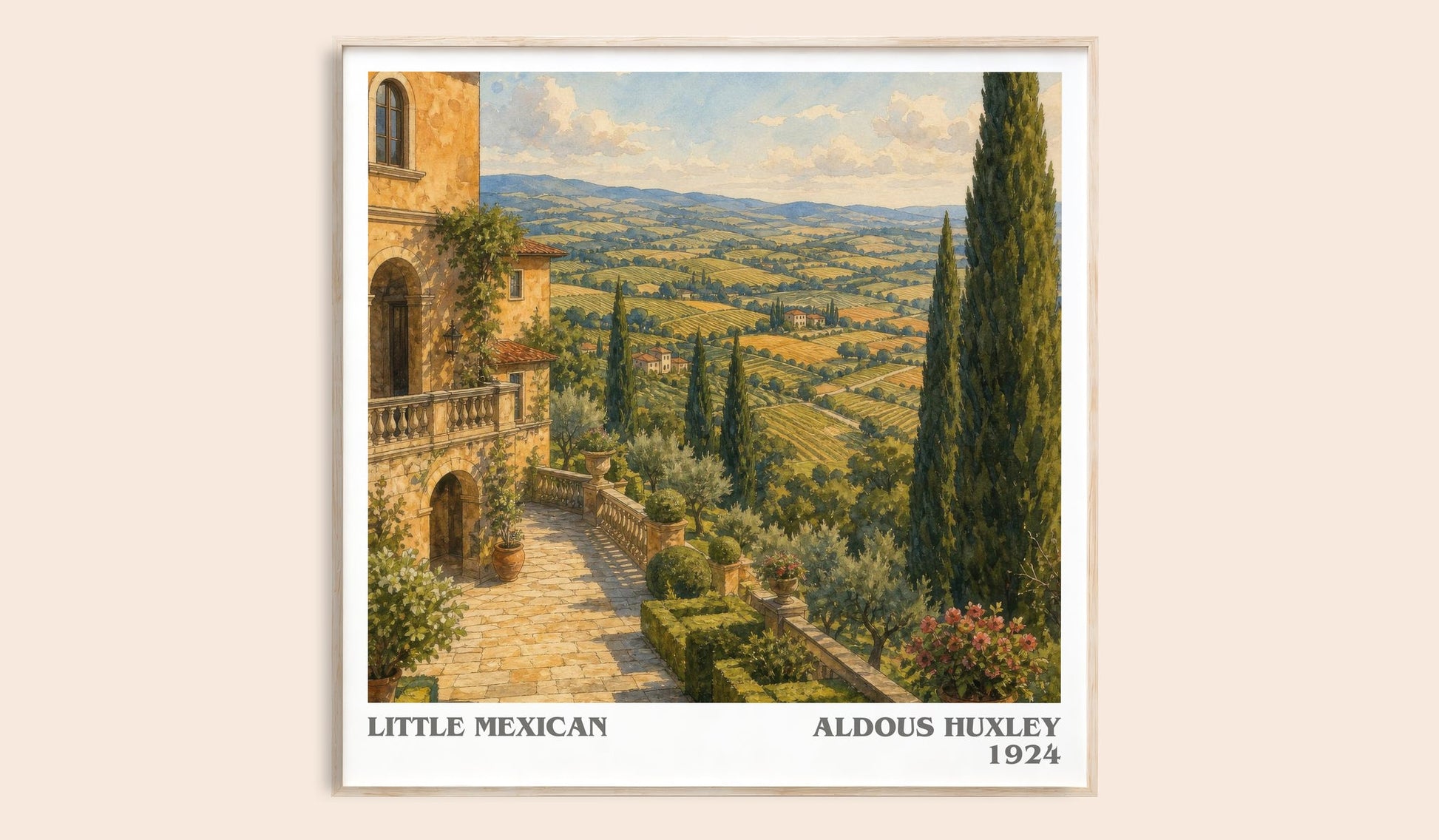 Little Mexican Literary Art Print by Aldous Huxley