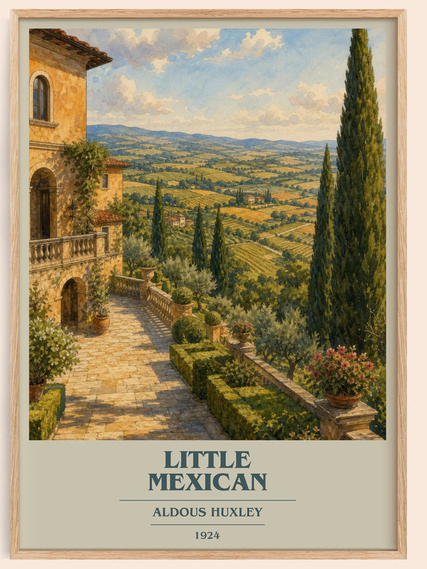 Little Mexican Book Cover Poster by Aldous Huxley