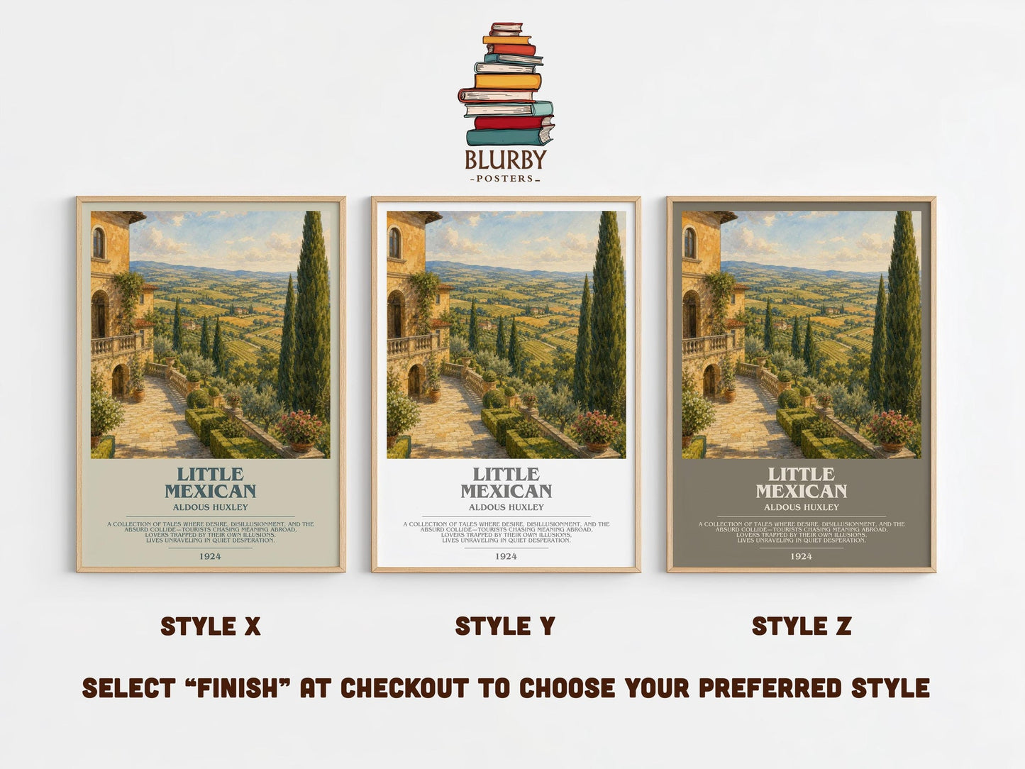 Little Mexican Bookish Wall Art by Aldous Huxley